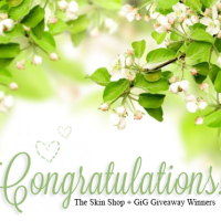 Congratulations! The Skin Shop + GiG Giveaway Winners!
